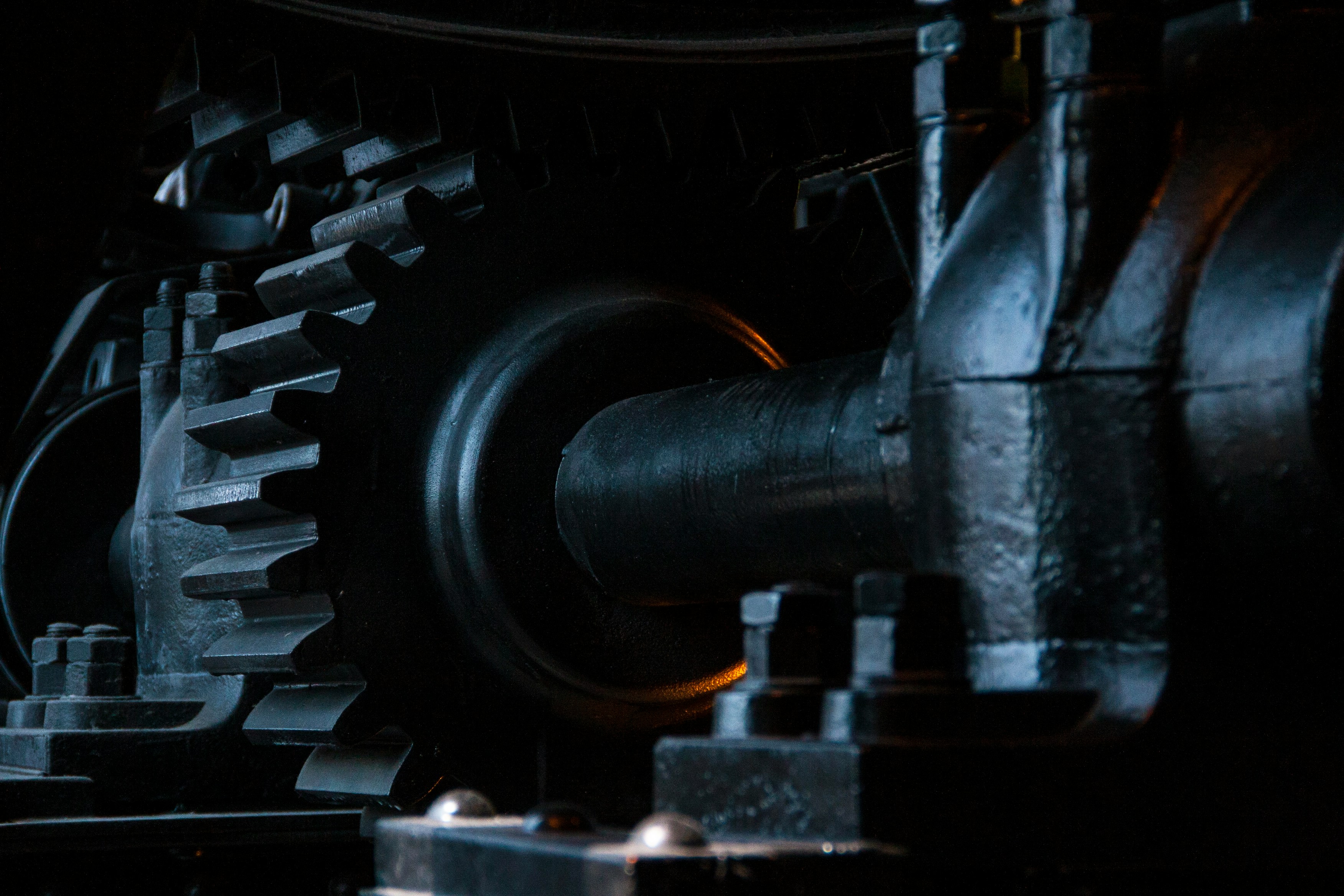Heavy industrial equipment setup